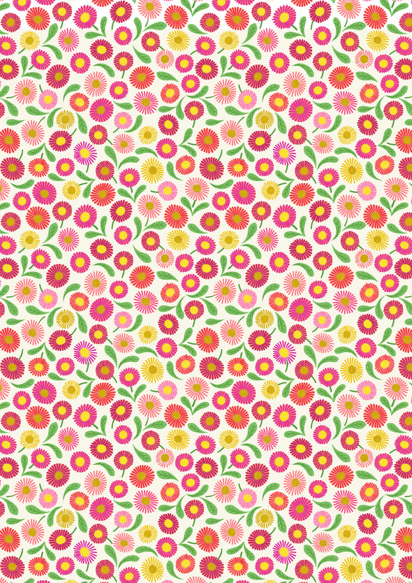 Daisies Cream - Cotton Print
