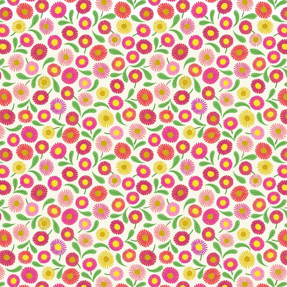 Daisies Cream - Cotton Print