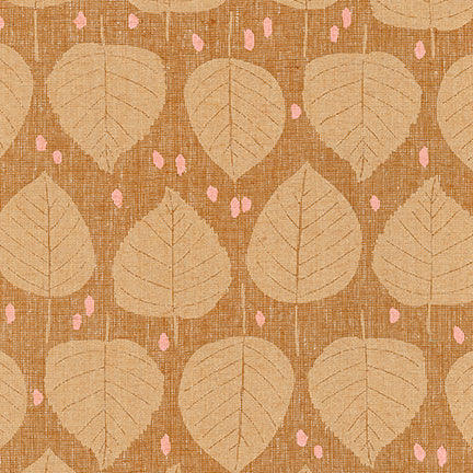 Roasted Pecan Quarry Trail by Robert Kaufman - Cotton Linen