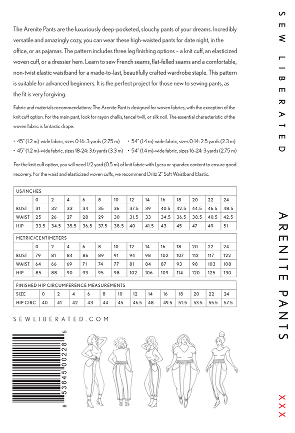 Arenite Pants by The Sew Liberated