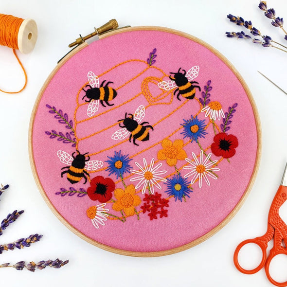 Honey Bees - Embroidery Kit