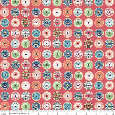Spool Toppers Tea Rose - Cotton Print