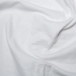 Wide White Cotton Wynciette - Flannel