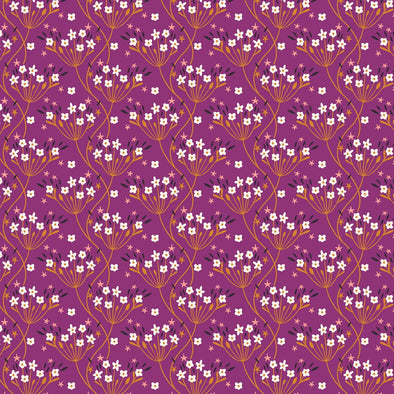 Good Vibes Magenta Bloom - Cotton Print