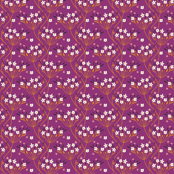 Good Vibes Magenta Bloom - Cotton Print