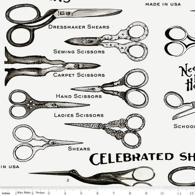 Vintage Shears - Cotton Canvas