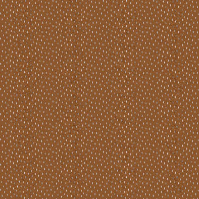 Cognac Dashes - Soft Sweat Jersey