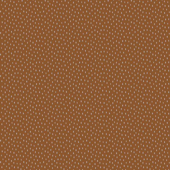 Cognac Dashes - Soft Sweat Jersey