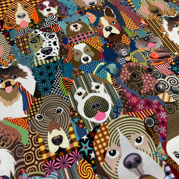Patterned Pooches - Cotton Print