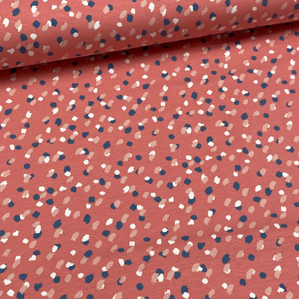 Coral Splash - French Terry Print