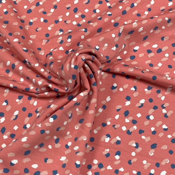 Coral Splash - French Terry Print