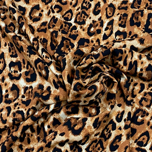 Viscose Print Cheetah Spots