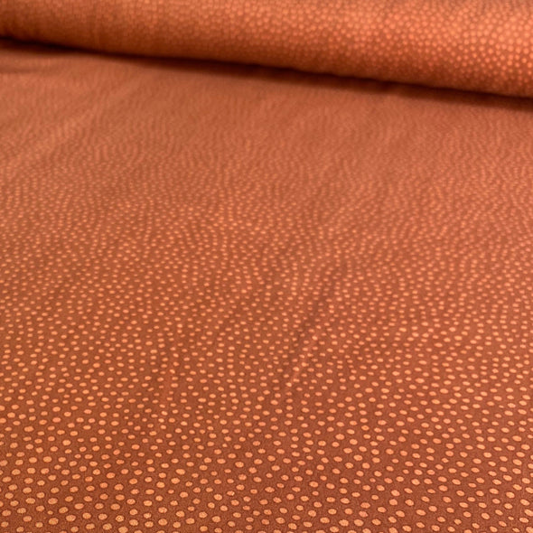 Dotty About Dots Cinnamon - McElroy Viscose Lawn