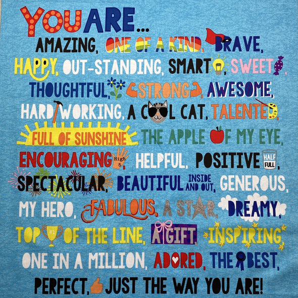 You Are Amazing Panel - Cotton Print
