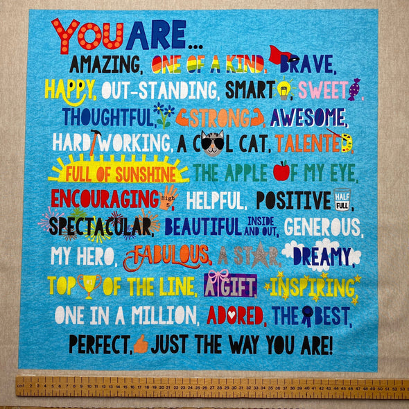 You Are Amazing Panel - Cotton Print