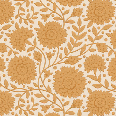 Tilda Aella Camel- Cotton Print