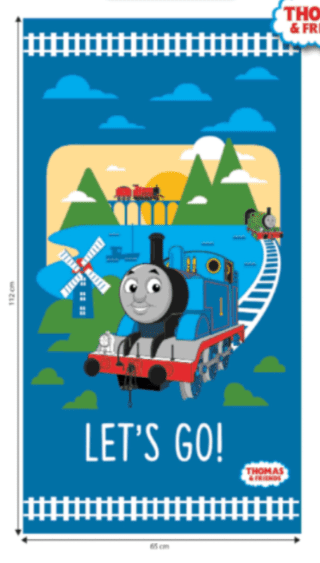 Thomas Let's Go Panel - Cotton