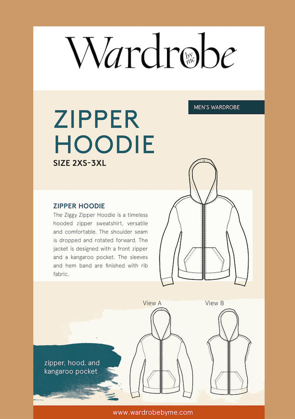 Zipper Hoodie Sweater by Wardrobe By Me
