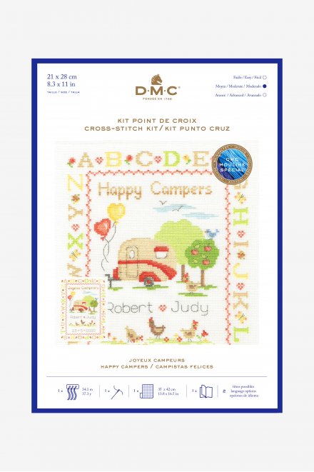 Happy Campers Cross Stitch Kit