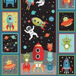 Space Walk - Cotton Panel