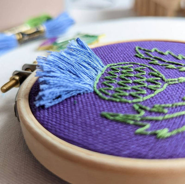 Scottish Thistle Embroidery Kit by Paraffle