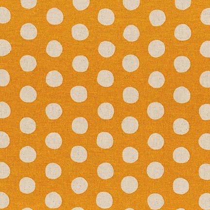 Sevenberry Mustard Spots - Cotton/Linen Print